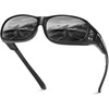 image:imageDUCO Wraparound Fitover Glasses 8953 Polarized Wear Over Night Vision Sunglasses for Men Women 8953Y4