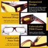 image:imageDUCO Wraparound Fitover Glasses 8953 Polarized Wear Over Night Vision Sunglasses for Men Women 8953Y6