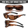 image:imageDUCO Wraparound Fitover Glasses 8953 Polarized Wear Over Night Vision Sunglasses for Men Women 8953Y6