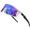 image:imageDUCO Cycling Glasses Men Women Polarized Sport Sunglasses UV400 Protection Lightweight Baseball Tennis Golf Baseball RunningWhite Frame Blue Len