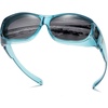 Transparent Blue Frame Grey Lens