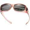 Transparent Pink Frame Grey Lens