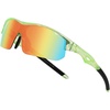 Green Frame Black Temple Revo Orange Lens