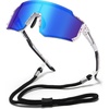 11 White Frame Revo Blue Lens