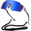 25 Clear Frame Revo Blue Lens