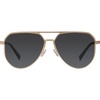 image:imageDUCO Mens Sunglasses Retro Oversized Metal Frame Vintage Polarized Sunglasses for Women Fashion Shades UV Protection DC3039Gold Frame Grey Lens