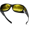 image:imageDUCO Night Vision Driving Glasses Fit Over Glasses for Men and Women Anti Glare Polarized Yellow Nighttime Lens