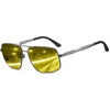 image:imageDUCO Night Vision Glasses For Men Night Time Driving Glasses For Men Anti Glare Black Square 9018Y Gun Frame Night Vision Lens