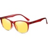 image:imageDUCO Night Vision Glasses for Men and Women Anti Glare Night Driving Glasses Polarized UV400 Protection Yellow Glasses 223 Wine Red Frame Night Vision Lens