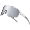 image:imageDUCO Non Polarized Cycling Sunglasses UV400 Running Shades DC0025White Frame Revo Grey Lens
