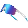 image:imageDUCO Non Polarized Sports Sunglasses UV400 Running Shades DC003202whiteblueblue