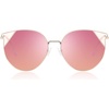 image:imageDUCO Oversized Cat Eye Sunglasses for Women Retro Round Polarized Sun Glasses UV400 Protection W018Gold Pink