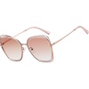 image:imageDUCO Oversized Fashion Sunglasses for Women Colorful UV Protection Lens Trendy Retro Designer Sunglasses DC1226Gold Frame Gradient Brown Lens