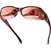 05 M Wine Red Frame Brown Lens