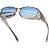 09 M Transparent Brown Frame Blue Lens