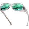 M Transparent Grey Frame Revo Green Lens