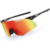 Black Frame Black Temple Revo Orange Lens