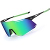 Black Frame Green Temple Revo Green Lens