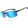 Black Frame Blue Lens