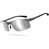 Gunmetal Frame Silver Lens