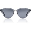 image:imageDUCO Retro Polarized Sunglasses for Women Semi Rimless Sun Glasses for Small Face Vintage Half Frame Shades 1221Transparent Grey Frame Grey Lens