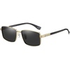 Gold Frame Black Temple Grey Lens