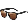image:imageDUCO Retro Round Polarized Sunglasses for Men Women Driving Sun Glasses UV400 Protection Lightweight Frame Shades 3002Matte Black Frame Brown Lens