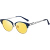 Transparent Blue Frame Night Vision Lens