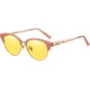 Transparent Pink Frame Night Vision Lens