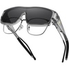 B Transparent Gray Frame Gray Lens