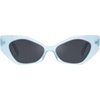 image:imageDUCO Trendy Sunglasses for Women Men Retro Vintage Polarized Shades Acetate Frame Y2K Designer Style Sun Glasses DC1250Transparent Blue