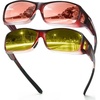 image:imageDUCO Wraparound Fitover Glasses 8953 Polarized Wear Over Night Vision Sunglasses for Men Women 8953Y3