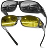 image:imageDUCO Wraparound Fitover Glasses 8953 Polarized Wear Over Night Vision Sunglasses for Men Women 8953Y4