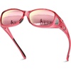image:imageDUCO Wraparound Fitover Glasses Polarized Wear Over Sunglasses for Men Women UV Protection Sun Glasses Driving 8953 M Size Transparent pink Frame Pink Lens
