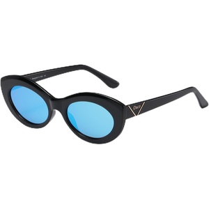 image:imageDUCO Cat Eye Sun Glass Retro Oval Sunglasses for Women Clout Glasses Vintage Polarized UV 400 Protection 1223Black Blue