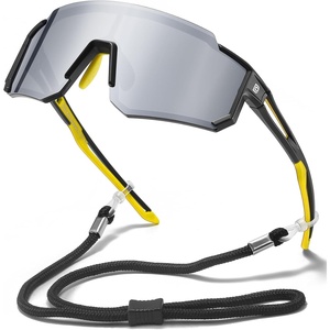 image:imageDUCO Kids Baseball Sunglasses for Boys Girls Age 616 Polarized  UV400 Protection Youth Cycling Goggles for Boys Girls Unbreakable Flexible Frame with Case amp Carry Case28 Black Frame Revo Silver Lens