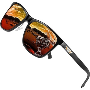 image:imageDUCO Mens Sunglasses Polarized UV Protection Retro Rectangular Frame Sun Glasses for Driving Fishing 100 UV Blocking 3029HBlack