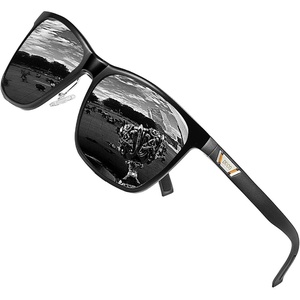 image:imageDUCO Mens Sunglasses Polarized UV Protection Retro Rectangular Frame Sun Glasses for Driving Fishing 100 UV Blocking 3029HGray