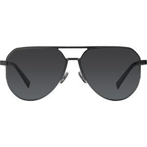 image:imageDUCO Mens Sunglasses Retro Oversized Metal Frame Vintage Polarized Sunglasses for Women Fashion Shades UV Protection DC3039Black Frame Grey Lens
