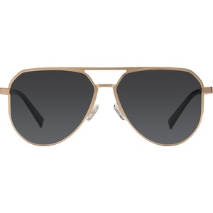 image:imageDUCO Mens Sunglasses Retro Oversized Metal Frame Vintage Polarized Sunglasses for Women Fashion Shades UV Protection DC3039Gold Frame Grey Lens