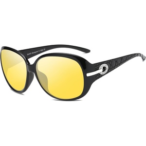 image:imageDUCO Night Driving Glasses Antiglare Eyewear Classic Polarized HD Night Vision Glasses For Women A01Black Frame Night Vision