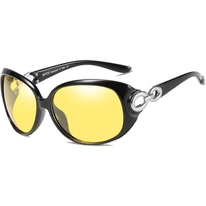 image:imageDUCO Night Driving Glasses Antiglare Eyewear Classic Polarized HD Night Vision Glasses For Women B01Black Frame Night Vision