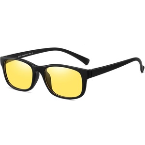 image:imageDUCO Night Vision Glasses for Men and Women Anti Glare Night Driving Glasses Polarized UV400 Protection Yellow Glasses 8016Matte Frame Night Vision Lens