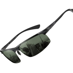 image:imageDUCO Polarized Sunglasses Mens Ultralight Carbon Fiber Sun Glasses for Men Driving Sports Fishing UV400 Protection DC8277Black Frame Dark Green Lens