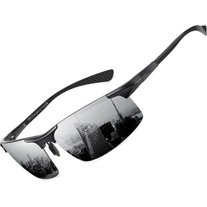 image:imageDUCO Polarized Sunglasses Mens Ultralight Carbon Fiber Sun Glasses for Men Driving Sports Fishing UV400 Protection DC8277Black Frame Silver Lens