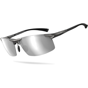 image:imageDUCO Polarized Sunglasses Mens Ultralight Carbon Fiber Sun Glasses for Men Driving Sports Fishing UV400 Protection DC8277Gunmetal Frame Silver Lens