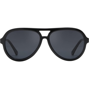 image:imageDUCO Retro Aviator Polarized Sunglasses Women Men Vintage Double Bridge Sun Glasses Classic Shades DC1208Black Frame Grey Lens