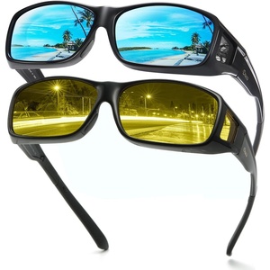 image:imageDUCO Wraparound Fitover Glasses 8953 Polarized Wear Over Night Vision Sunglasses for Men Women 8953Y2