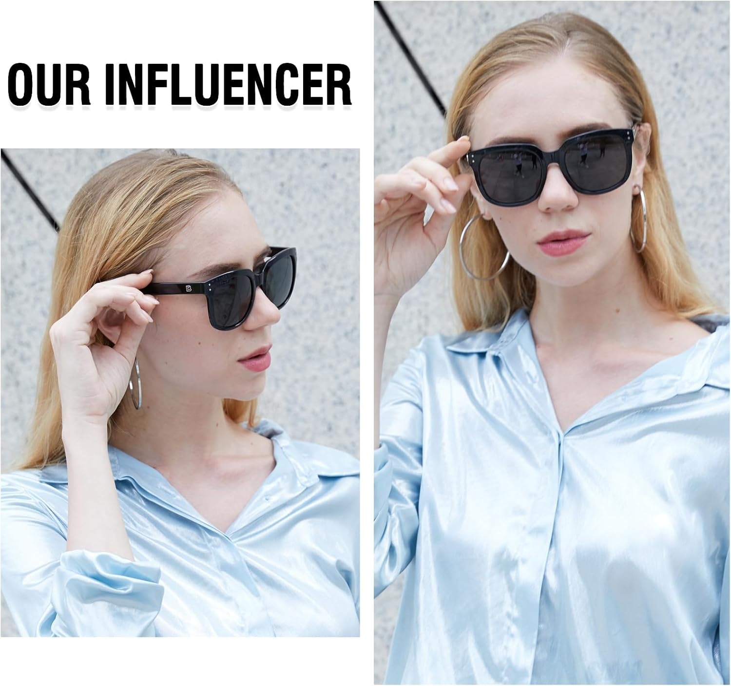 image:imageDUCO Retro Vintage Oversized Square Sunglasses for Women Big Luxury Womens Sun Glasses UV Protection DC2148Black