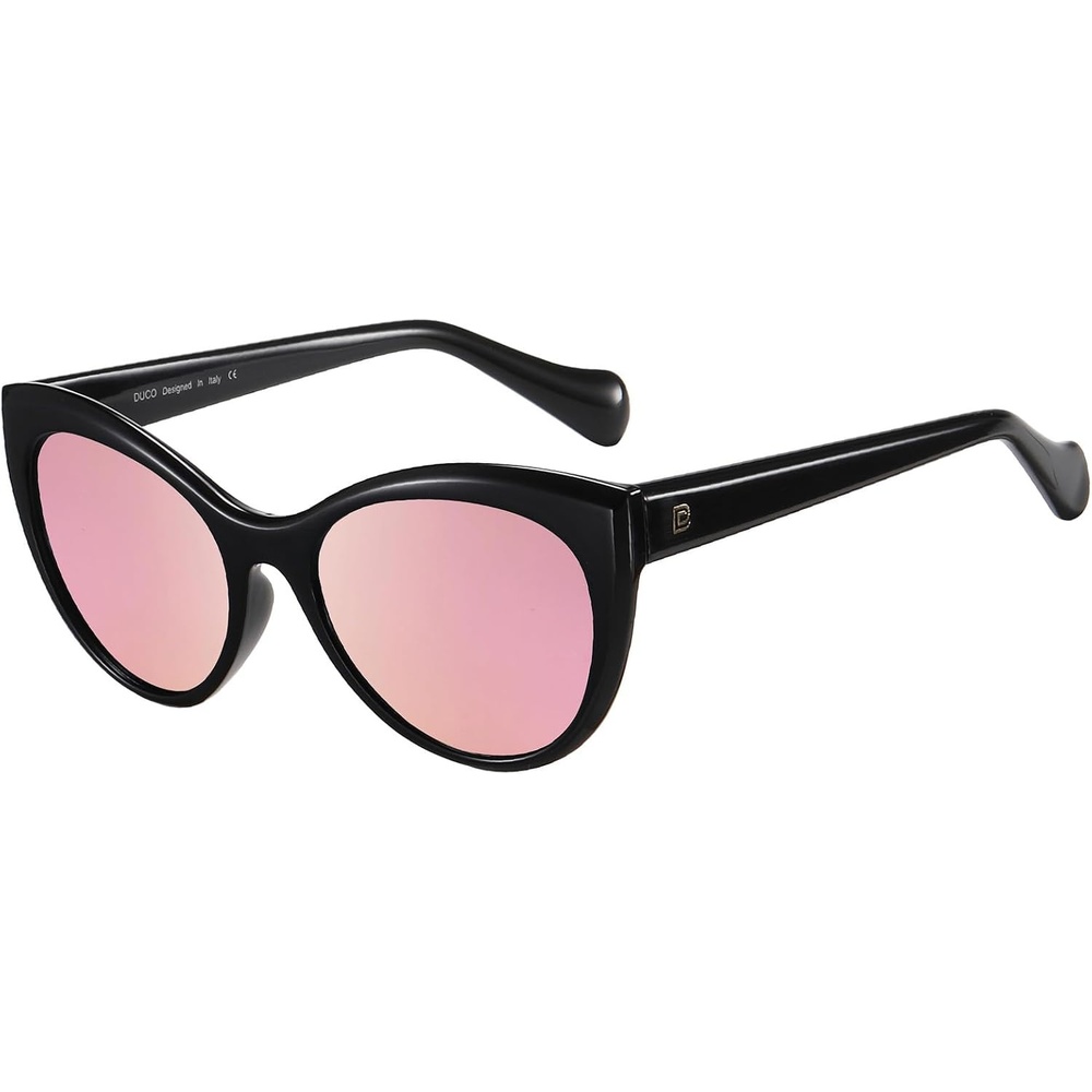 image:imageDUCO Vintage Cat Eye Sunglasses for Women Trendy Polarized Sun Glasses Oversized Designer Shades 2350